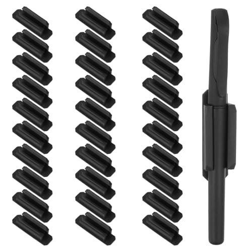 Pen Holder for Desk, 30 Pack Adhesive Pencil Holders Silicone Pencil — PATIKIL