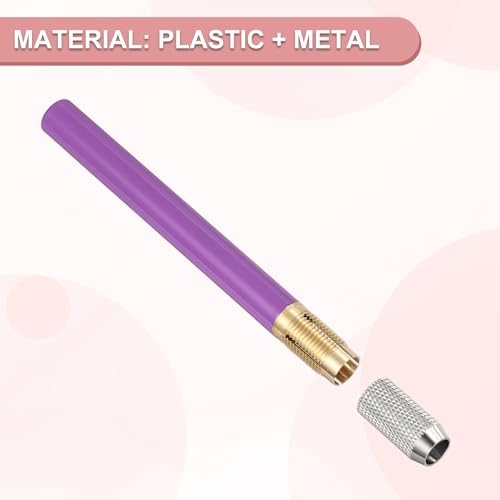 Pencil Extenders Art Adjustable Metal Pencil Holder Purple view 3