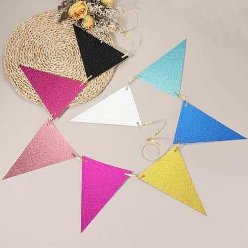 Pennant Banner Flags, 2 Set 16.4 Feet Triangle Banners view 4