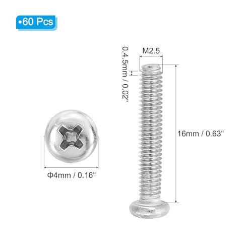 Phillips Pan Head Screws, Pan Head Machine Phillips Drive Screw view 2