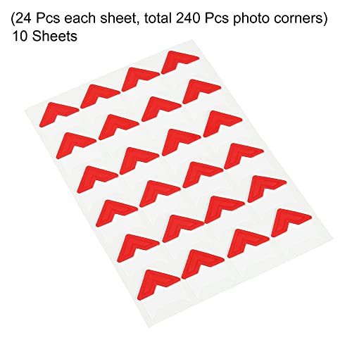 Photo Corners, 10 Sheets/240 Pcs Self Adhesive DIY Picture Mounting view 3