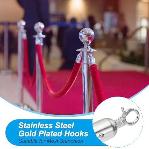 Pink Velvet Stanchion Rope view 4