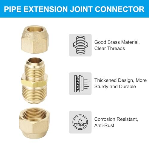 Pipe Extension Joint Connector 5/8" view 4
