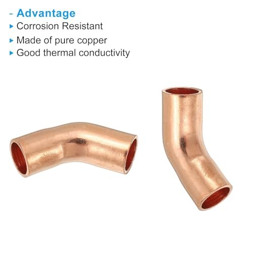 Pipe Fitting 45 Degree Short Radius Tube Connector Sweat Solder view 3