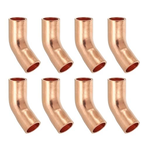 Pipe Fitting 45 Degree Short Radius Tube Connector Sweat Solder — PATIKIL