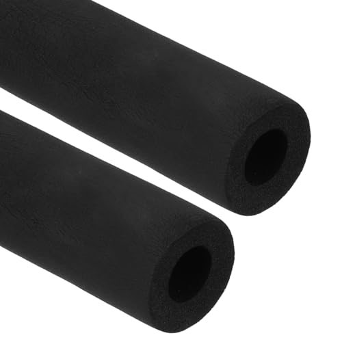 Pipe Insulation Foam Tube 1/2" ID x 6Ft x 0.35" Black 2 Pcs — PATIKIL