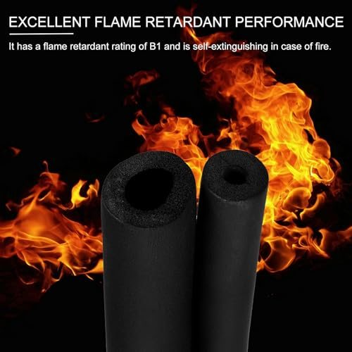 Pipe Insulation Foam Tube 1/4"(6mm) ID x 6Ft x 0.35" Black view 3