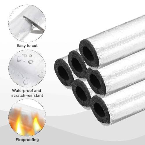 Pipe Insulation Foam Tube, 3.3FT Length Self Adhesive Pipe Freeze view 3
