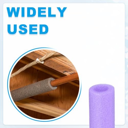 Pipe Insulation Foam Tube 3/8" (10mm) ID 3.3FT 13/16" OD, Heat view 5