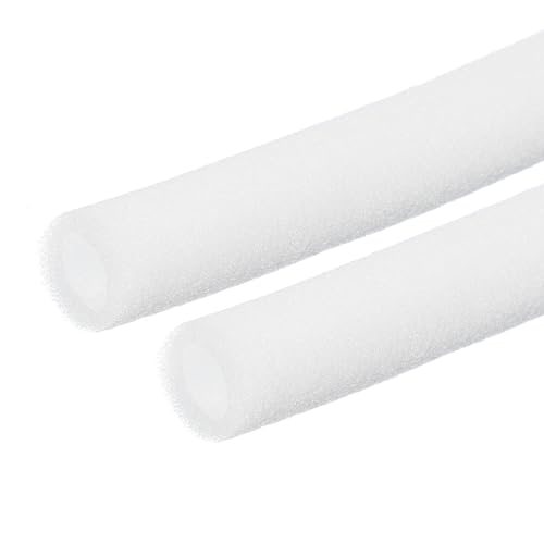 Pipe Insulation Foam Tube 5/8"IDx1"ODx6.6ft White 2 Pack, Heat — PATIKIL
