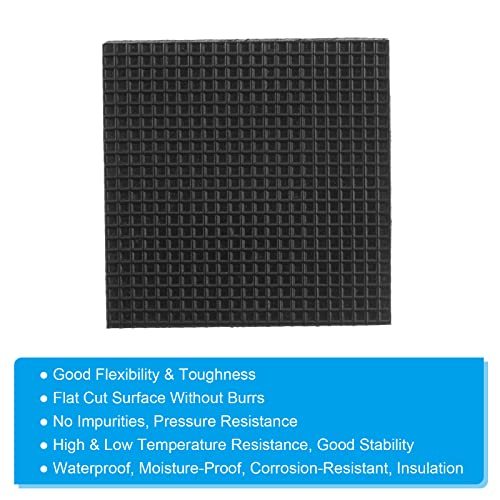 Plant Pot Feet 2x2x0.4 Inch, 8 Pack Invisible Riser Non-Slip Rubber Square view 4