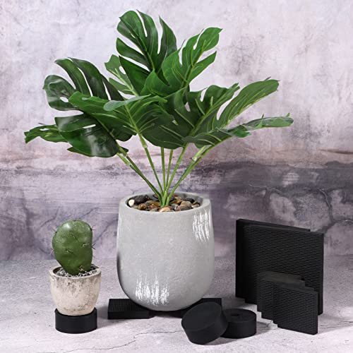 Plant Pot Feet 2x2x0.4 Inch, 8 Pack Invisible Riser Non-Slip Rubber Square view 5