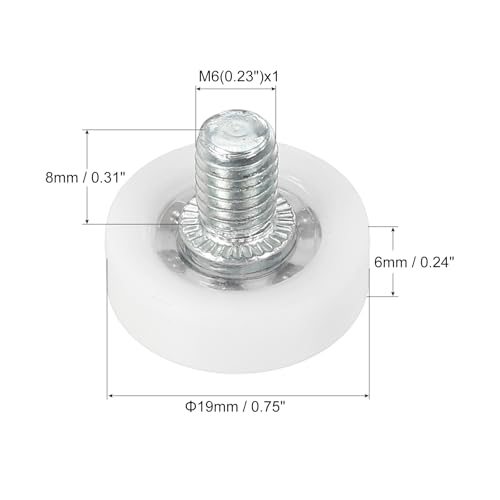 Plastic Drawer Pulley Replacement Wheels Bearing Small Pulley view 2