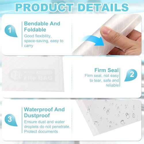 Plastic File Folders 12.6x8.86 A4 Plastic Envelopes view 3