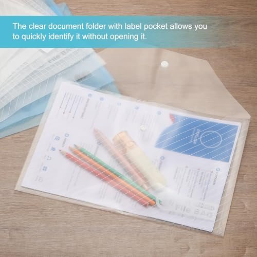 Plastic File Folders 12.6x8.86 A4 Plastic Envelopes view 5