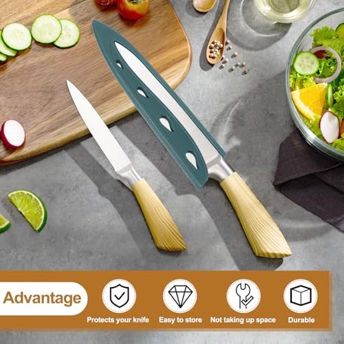 Plastic Safety Knife Cover Sleeves Set, Universal Blade Covers, Chopping view 5