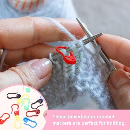 Plastic Safety Pins 0.9" Knitting Markers Crochet Clip Gray, Sewing Pin view 5