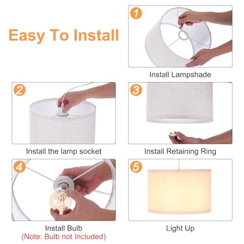 Plug in Pendant Light, 15Ft Rope Cord Hanging Lamp Fixture view 4