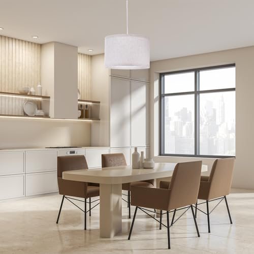 Plug in Pendant Light, 15Ft Rope Cord Hanging Lamp Fixture view 5