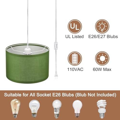 Plug in Pendant Light view 3