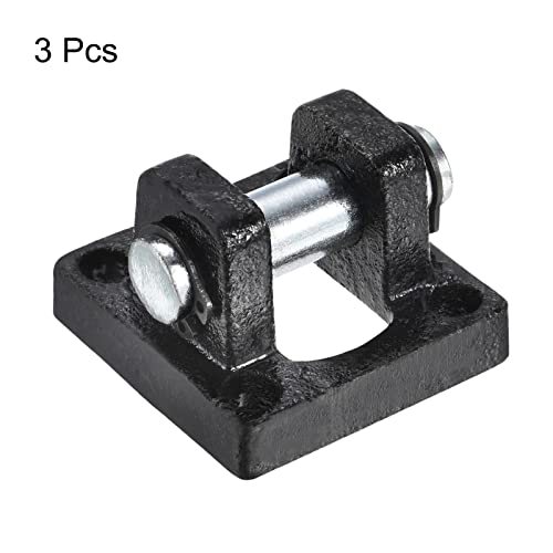 Pneumatic Air Cylinder Rod Pivot Clevis 3 Pack Mounting Bracket Rear view 3