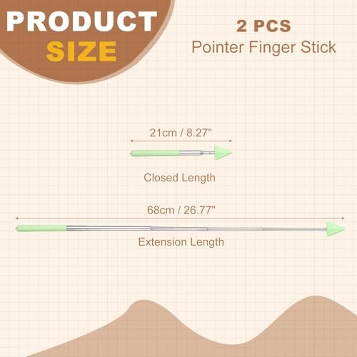 Pointer Finger Stick, Teacher Finger Pointer Stick Retractable Whiteboard view 2