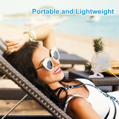 Portable Desk Fan, Camping Fan 6 Inch view 5
