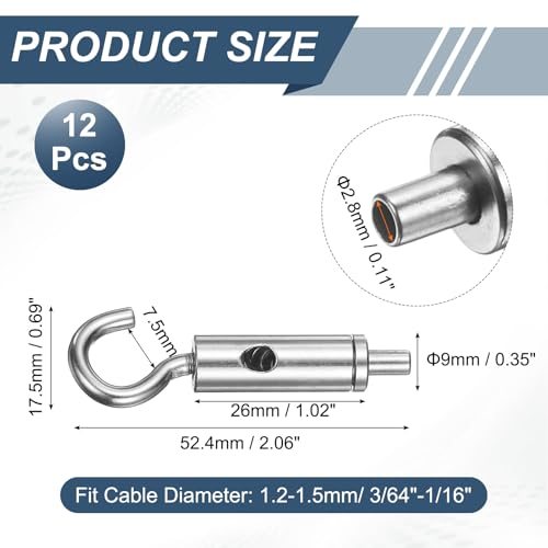 Portable Hook & Eye Turnbuckle Tension view 2