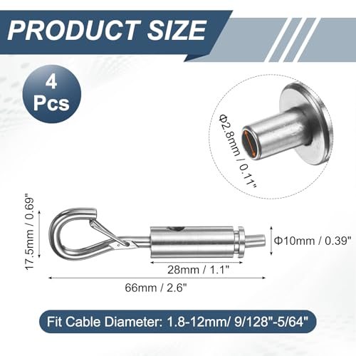 Portable Hook & Eye Turnbuckle Tension view 2