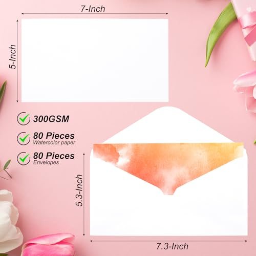 Pure Cotton Watercolor Cards 140lb/300 GSM Postcards view 2
