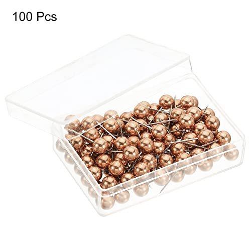 Push Pins, 100 Pack Round Head Map Tacks Thumb Steel Point view 3