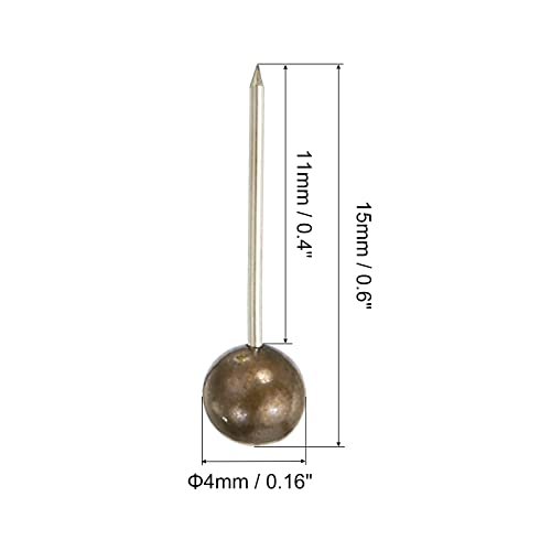 Push Pins, 200 Pack Round Head Map Tacks Thumb Steel Point view 2