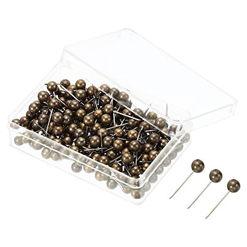 Push Pins, 200 Pack Round Head Map Tacks Thumb Steel Point — PATIKIL
