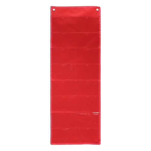 PVC Clear Organizer Hanging Wall Pocket Chart Office Classroom Library — PATIKIL