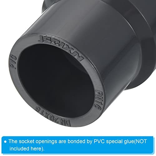 PVC Reducer Pipe Fitting 1x0.8 Inch Socket, 5 Pack Straight Coupling view 5