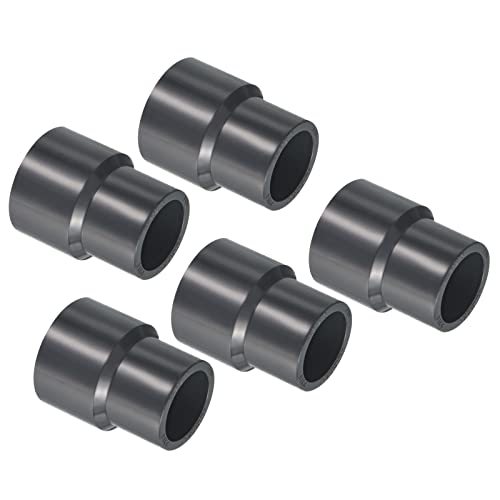 PVC Reducer Pipe Fitting 1x0.8 Inch Socket, 5 Pack Straight Coupling — PATIKIL