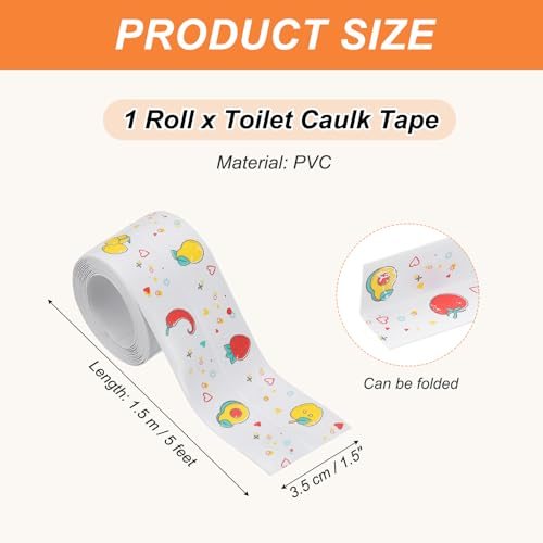 PVC Toilet Caulking Sealant Strip, Bathtub Caulk Sealing Strip Tape view 2