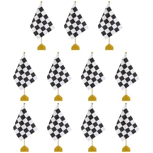 Racing Office Desk Flag Set — PATIKIL
