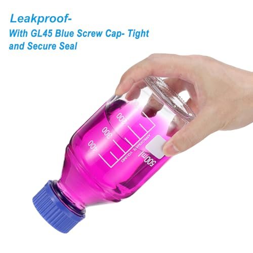 Reagent Media Storage Bottles, 25ml Borosilicate Glass Graduated Round view 4