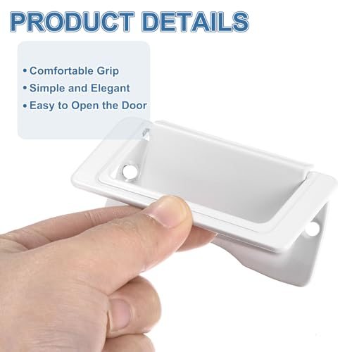 Recessed Pull Door Handle, 2 Pack Invisible Flush Pull Handle view 3