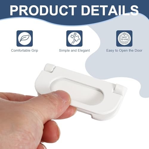 Recessed Pull Door Handle, 3 Pack Invisible Flush Pull Handle view 3