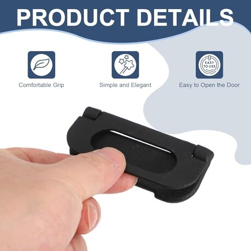 Recessed Pull Door Handle, 6 Pack Invisible Flush Pull Handle view 3