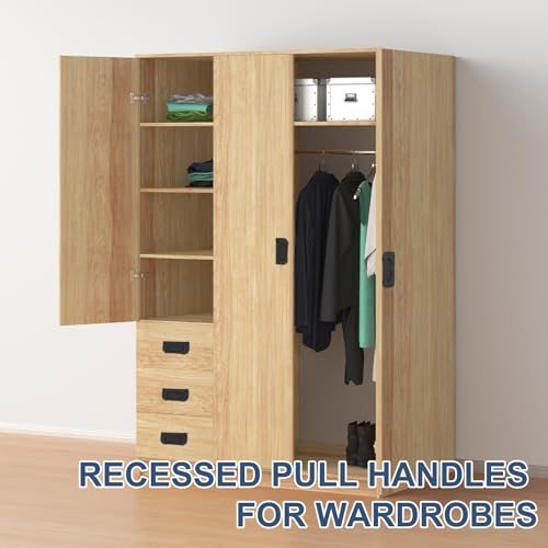 Recessed Pull Door Handle, 6 Pack Invisible Flush Pull Handle view 5