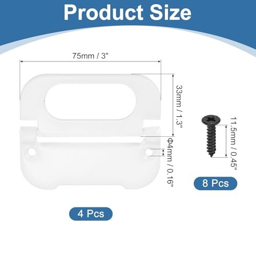 Recessed Pull Door Handle Invisible Flush Pull Handle 4pcs view 2