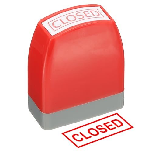 Red Ink Office Pre Inked, Message Stamp — PATIKIL