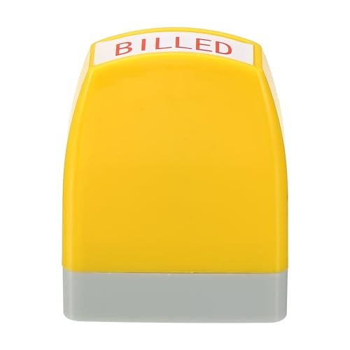 Red Ink Office Stamps Pre Inked Message Stamp Refillable Business Stamp view 3