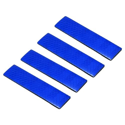Reflective Patch 1"x4", 4 Pcs Hook & Loop Fastener Safety Appliques — PATIKIL