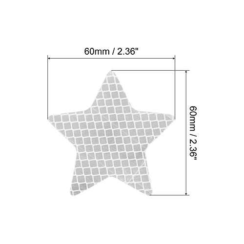 Reflective Stickers, 30 Pack 2.36 x 2.36 Inch Waterproof Adhesive High view 2