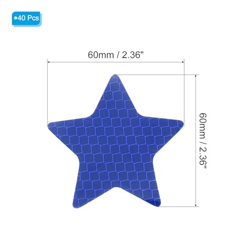 Reflective Stickers, 40 Pack 2.36 x 2.36 Inch Waterproof Adhesive High view 2