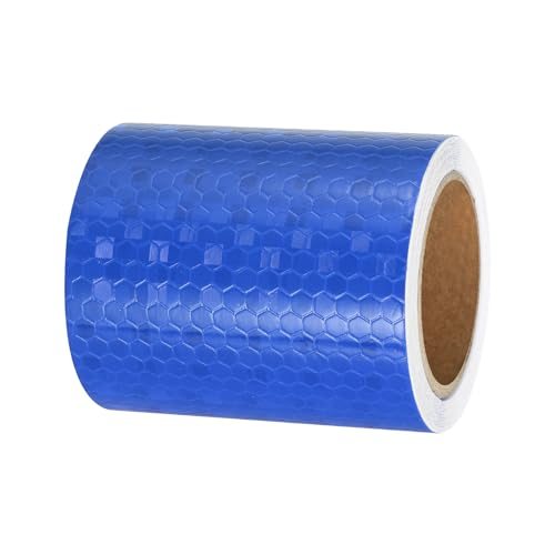Reflective Tape 3 in x 10 FT Safety Caution Sticker Blue — PATIKIL